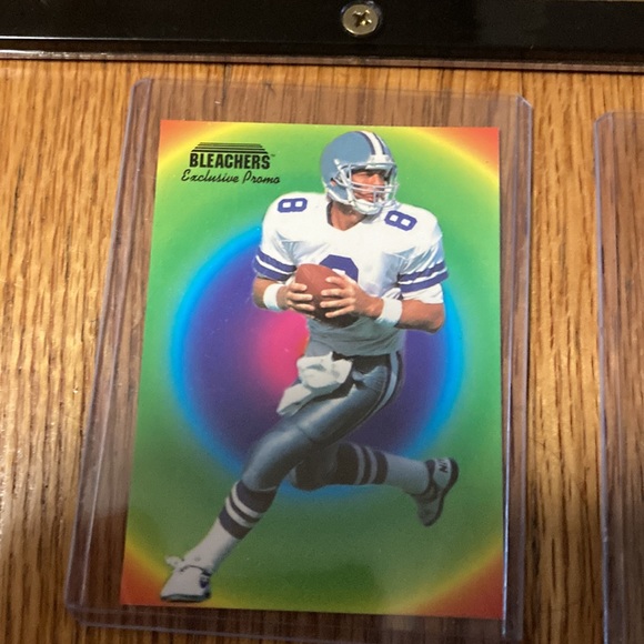 1993 Bleachers 23kt Gold Troy Aikman Card Set Limited Edition NFL - Picture 5 of 10